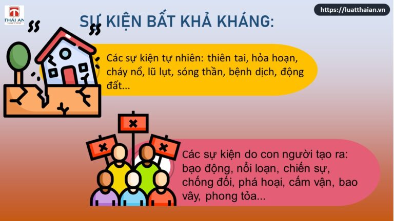 Sự kiện bất khả kháng: Quy định theo Bộ Luật dân sự 2015
