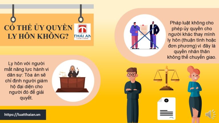 Có được ủy quyền ly hôn không?