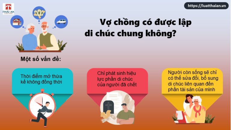 Mẫu di chúc chung vợ chồng và các vấn đề pháp lý