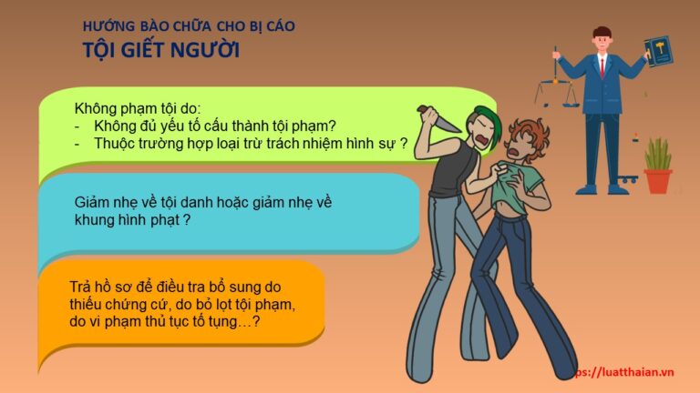 Luật sư bào chữa tội giết người với 3 phương án là gì?