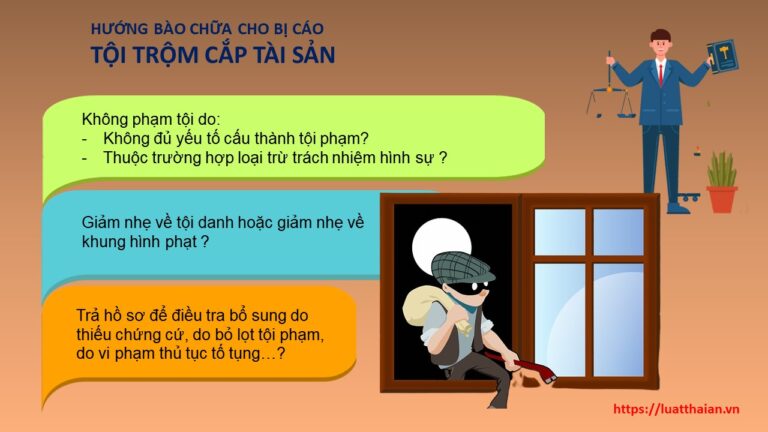 Luật sư bào chữa tội trộm cắp tài sản với 3 phương án là gì?