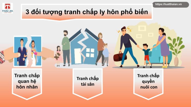 3 đối tượng tranh chấp ly hôn và cách xử lý