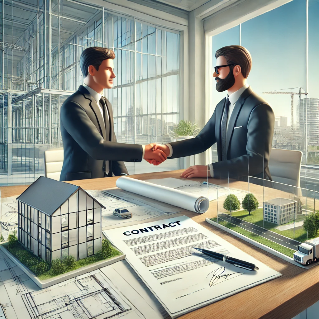 hợp đồng với nhà thầu