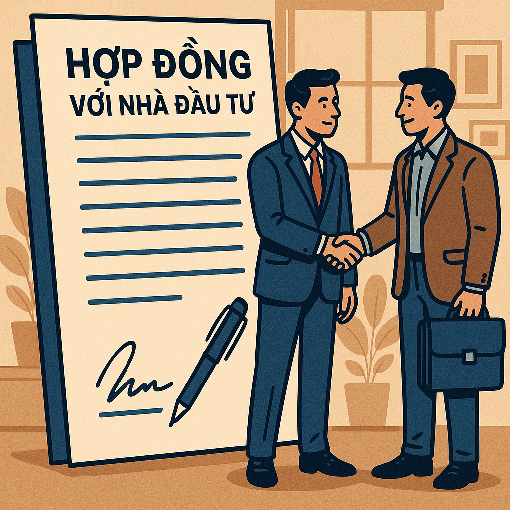 hợp đồng với nhà đầu tư