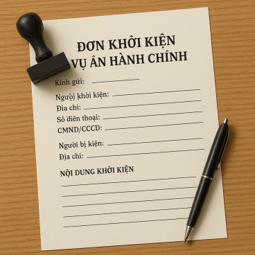 đơn khởi kiện vụ án hành chính