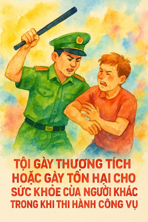 Tội gây thương tích hoặc gây tổn hại cho sức khỏe của người khác trong khi thi hành công vụ