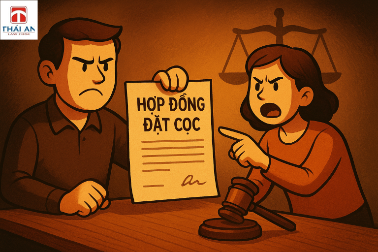 Khởi kiện vi phạm hợp đồng đặt cọc
