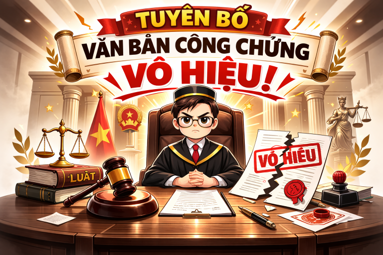 Tuyên bố văn bản công chứng vô hiệu. Trình tự, thủ tục mới nhất 2026