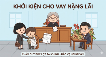 khởi kiện cho vay nặng lãi