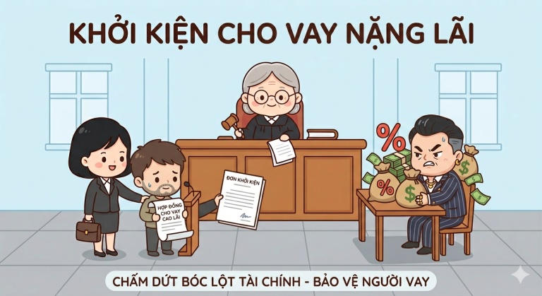 Khởi kiện cho vay nặng lãi: Điều kiện, thủ tục và cách xử lý mới nhất